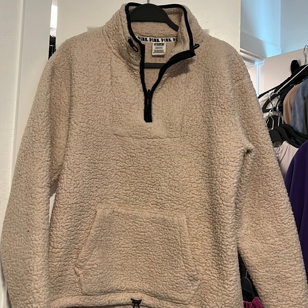 Oversized Pink Zip Jacket
